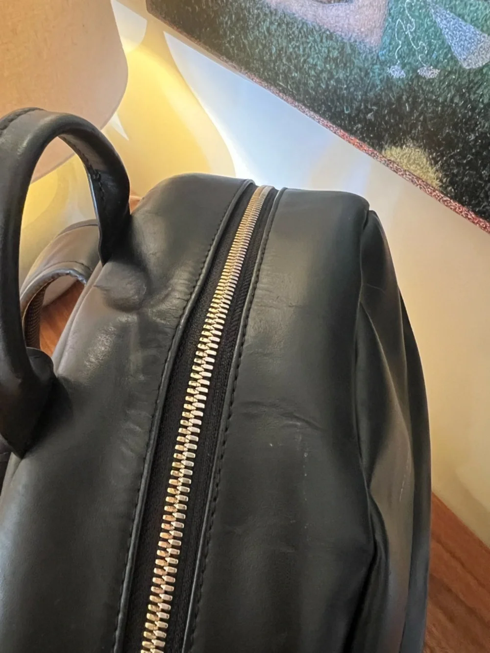 WANT Les Essentiels Smooth Leather  Backpack w/Lock